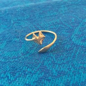 Gold Fox Adjustable Ring (Size 6 currently)